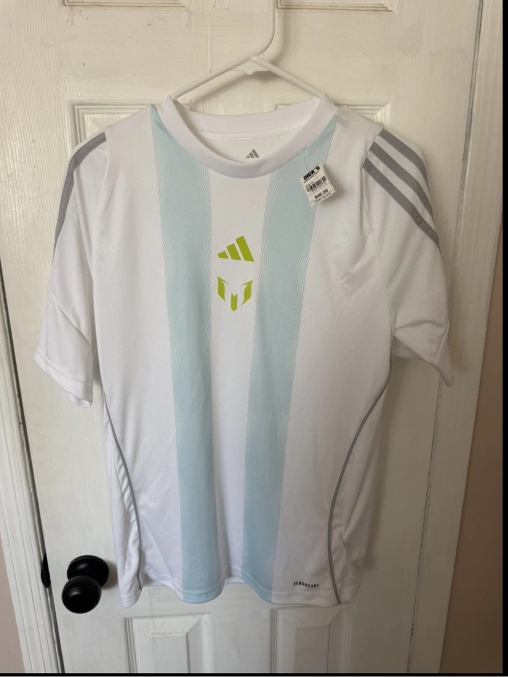 NEW Messi Adidas Training Jersey Shirt Youth XL 15/16Y, Messi Kids Jersey (213)